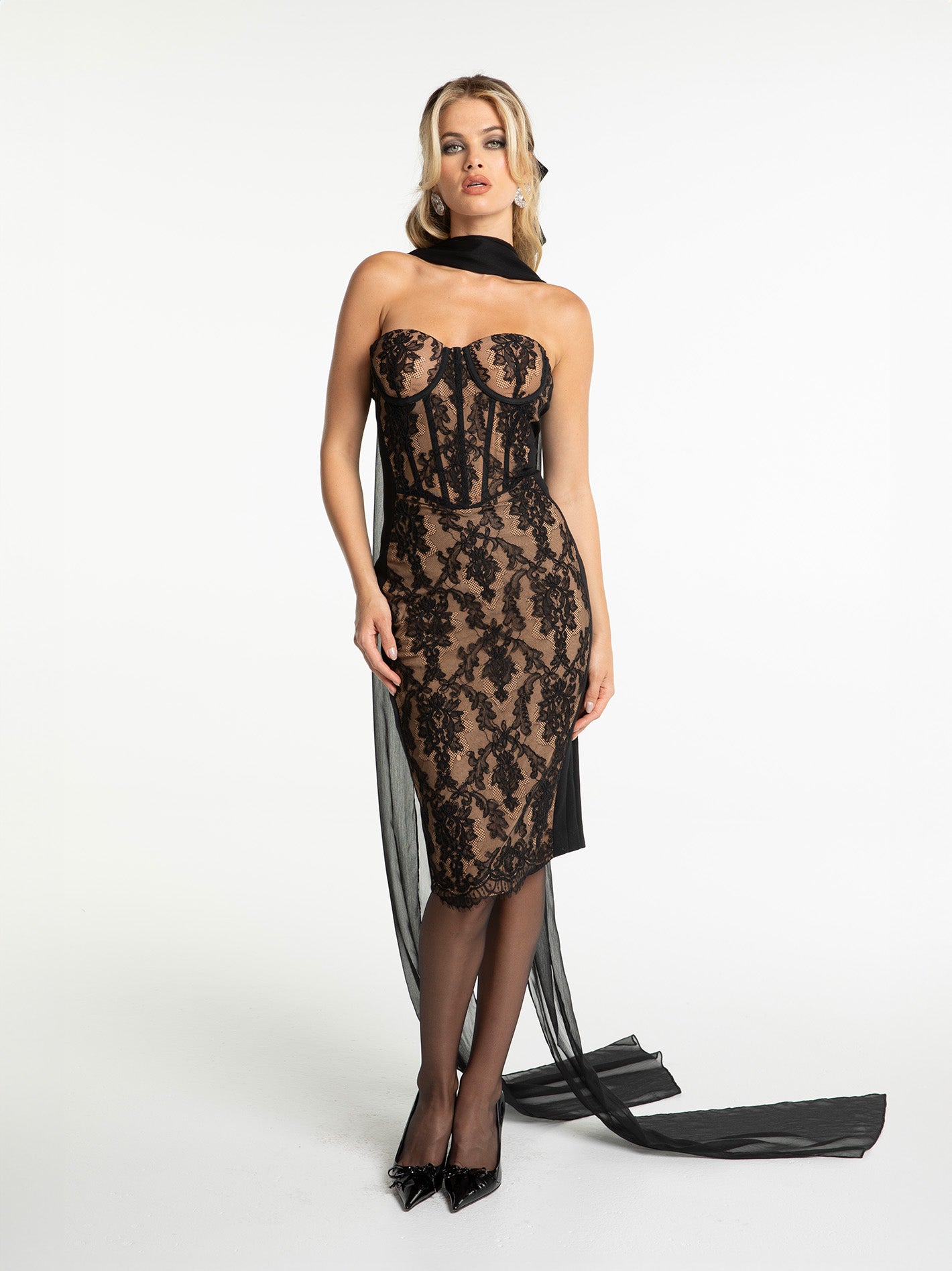 Elsa Lace Dress (Black)