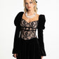 Evelyn Velvet Dress (Black)