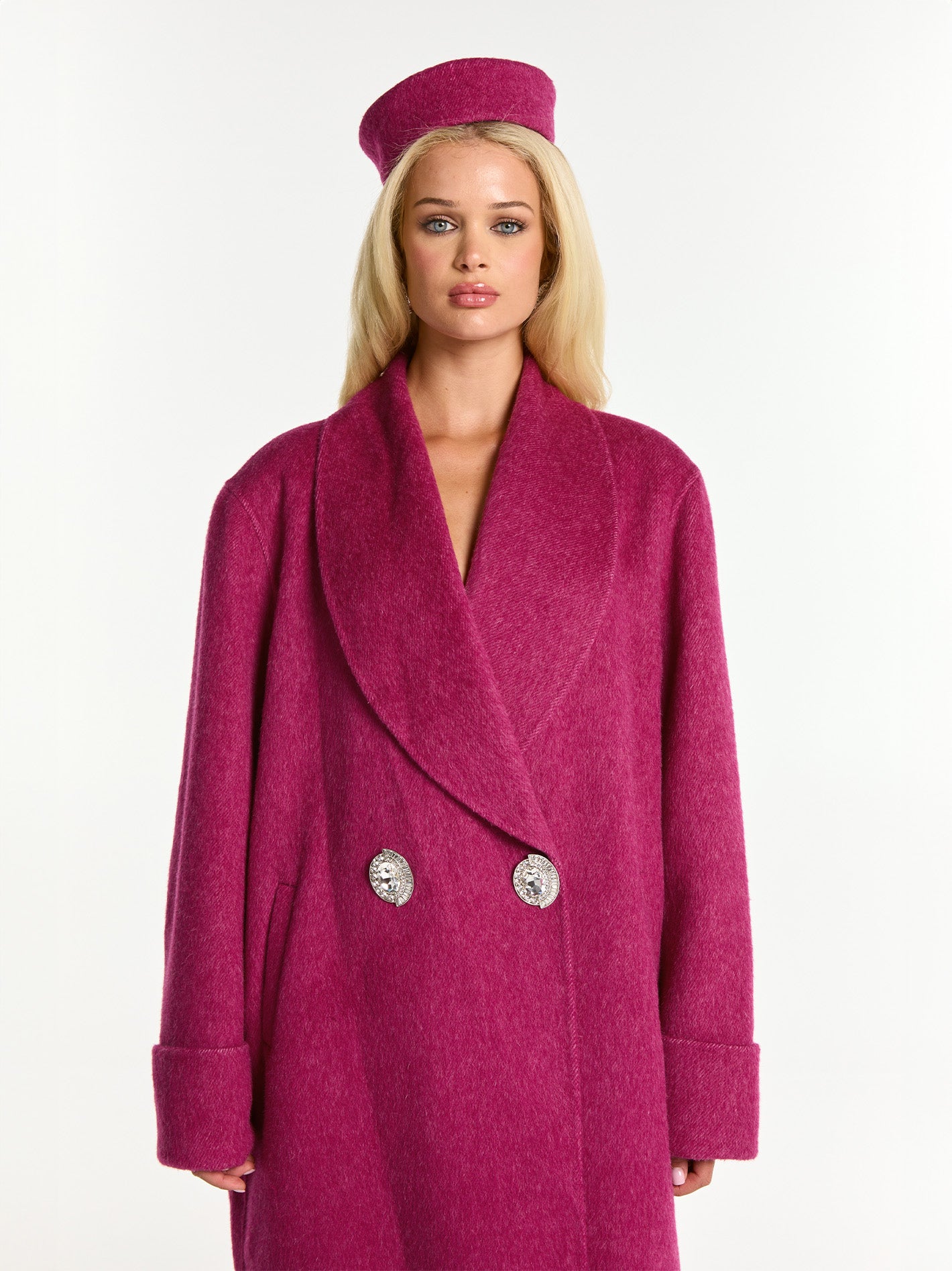 Audrina Coat (Rose Red)