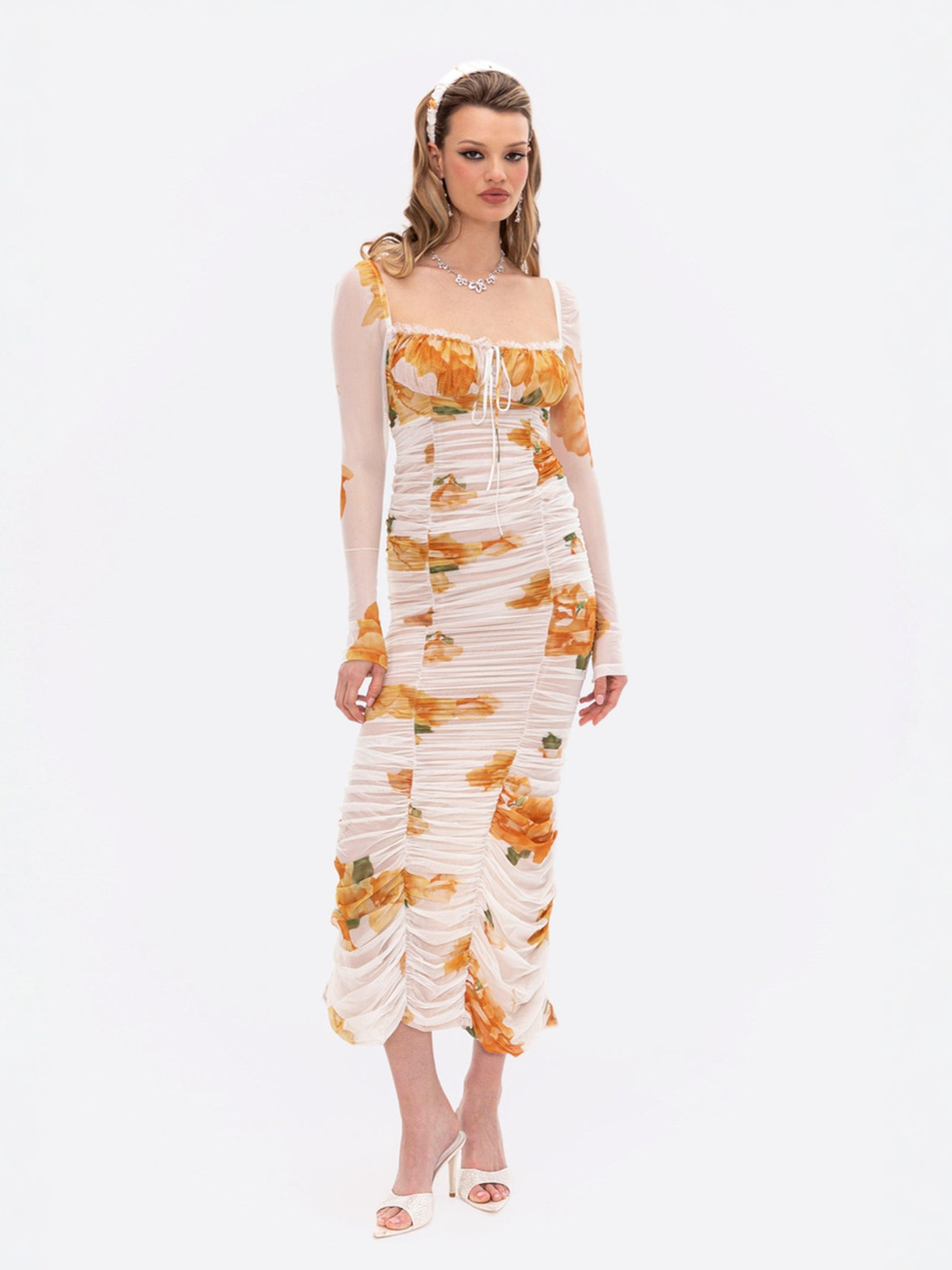 floral midi day dress Best Day Green Floral Midi Dress, Small - The Mint Julep Boutique