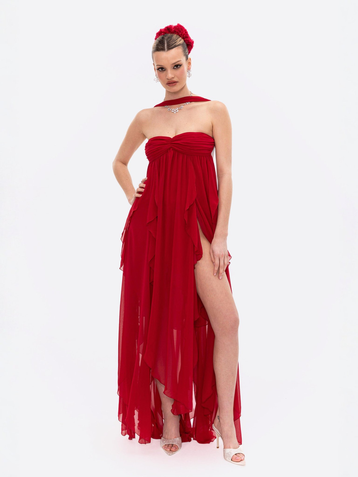 Mariah Dress: Red Maxi Dress for Formal Wedding Guest | Nana Jacqueline Mariah Dress: Red Maxi Dress for Formal Wedding Guest | Nana Jacqueline