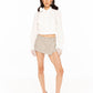Francesca Cropped Top (White)
