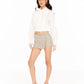 Francesca Cropped Top (White)
