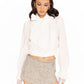 Francesca Cropped Top (White)