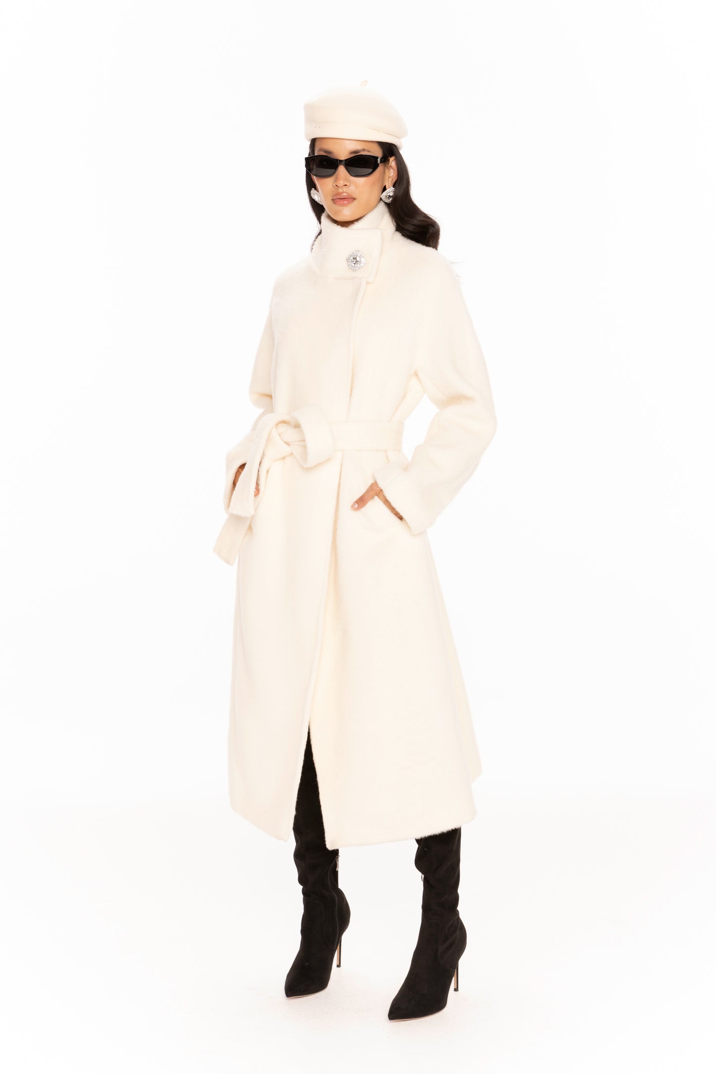 Audrey Long Coat (Off-white)