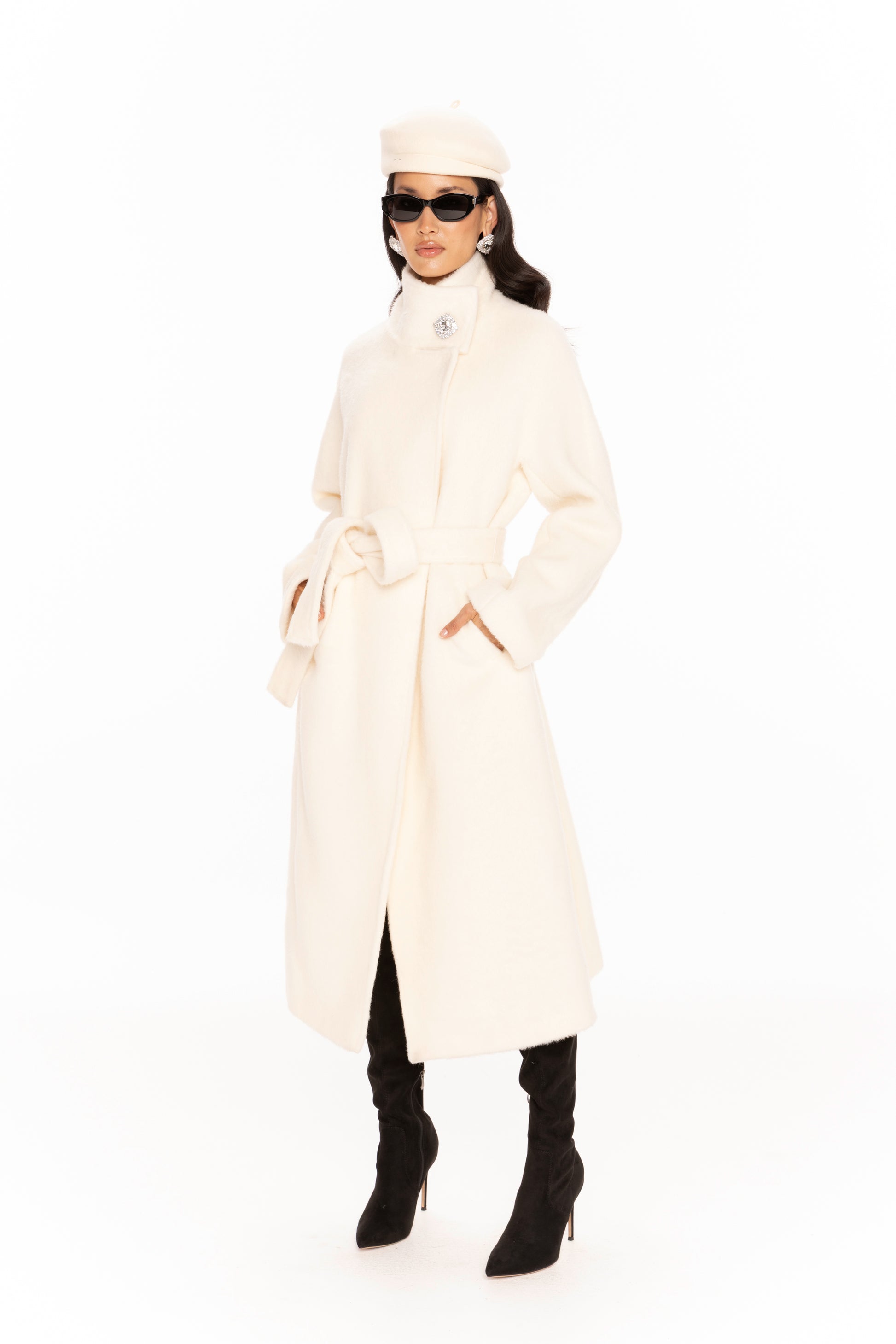 Audrey Long Coat (Off-white)
