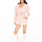 Victoria Bow Coat (Pink)