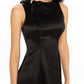 Lila Satin Mini Dress (Black)