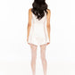 Lila Satin Mini Dress (White)