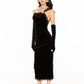 Angelica Velvet Maxi Dress (Black)