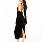 Angelica Velvet Maxi Dress (Black)