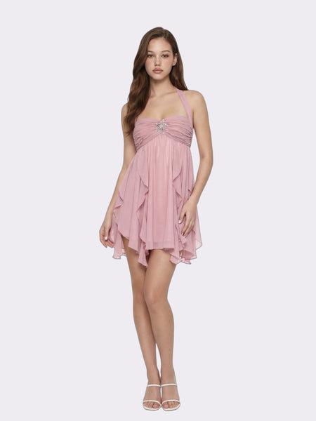 Arabella Dress: Purple Mini Dress for Birthday Celebration | Nana