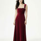 Belle Velvet Maxi Dress (Red)