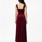 Belle Velvet Maxi Dress (Red)
