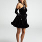 Juliet Velvet Halter Dress (Black)