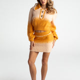 Emily Knit Cardigan Set (Orange) (Final Sale)