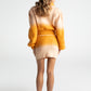 Emily Knit Cardigan Set (Orange) (Final Sale)