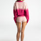 Daphne Diamond Knit Crop Cardigan (Pink)