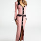 Felicity Long Knit Cardigan (Pink)