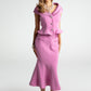 Belle Satin Skirt (Pink)