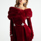 Simone Velvet Dress (Red)