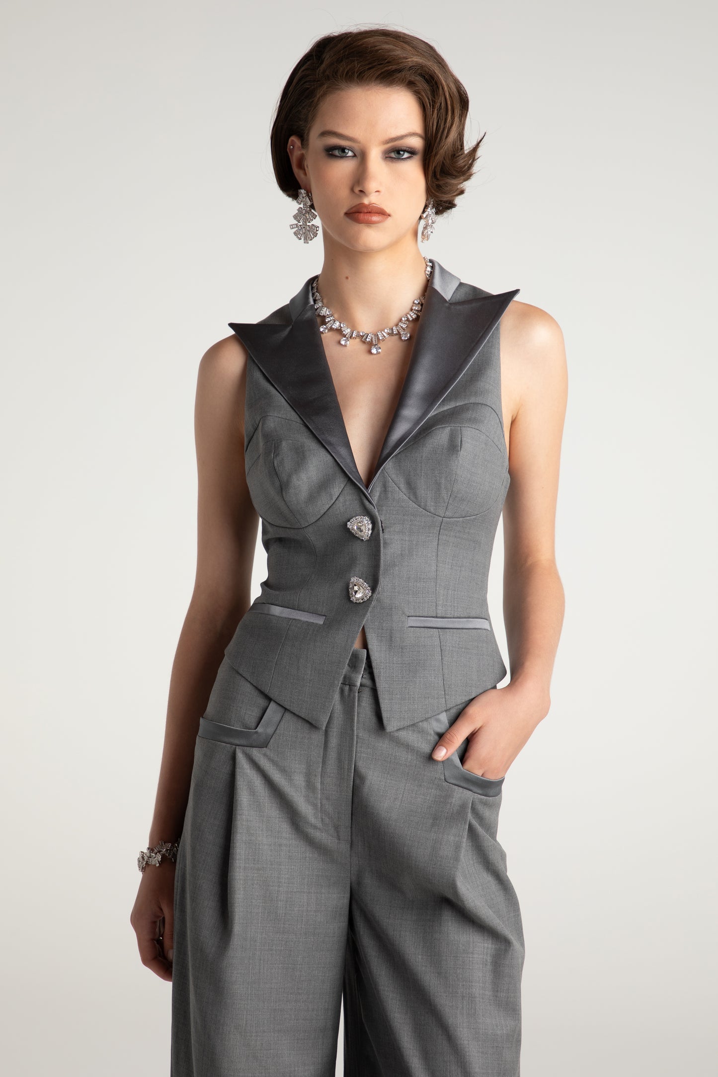 Diana Vest (Grey)