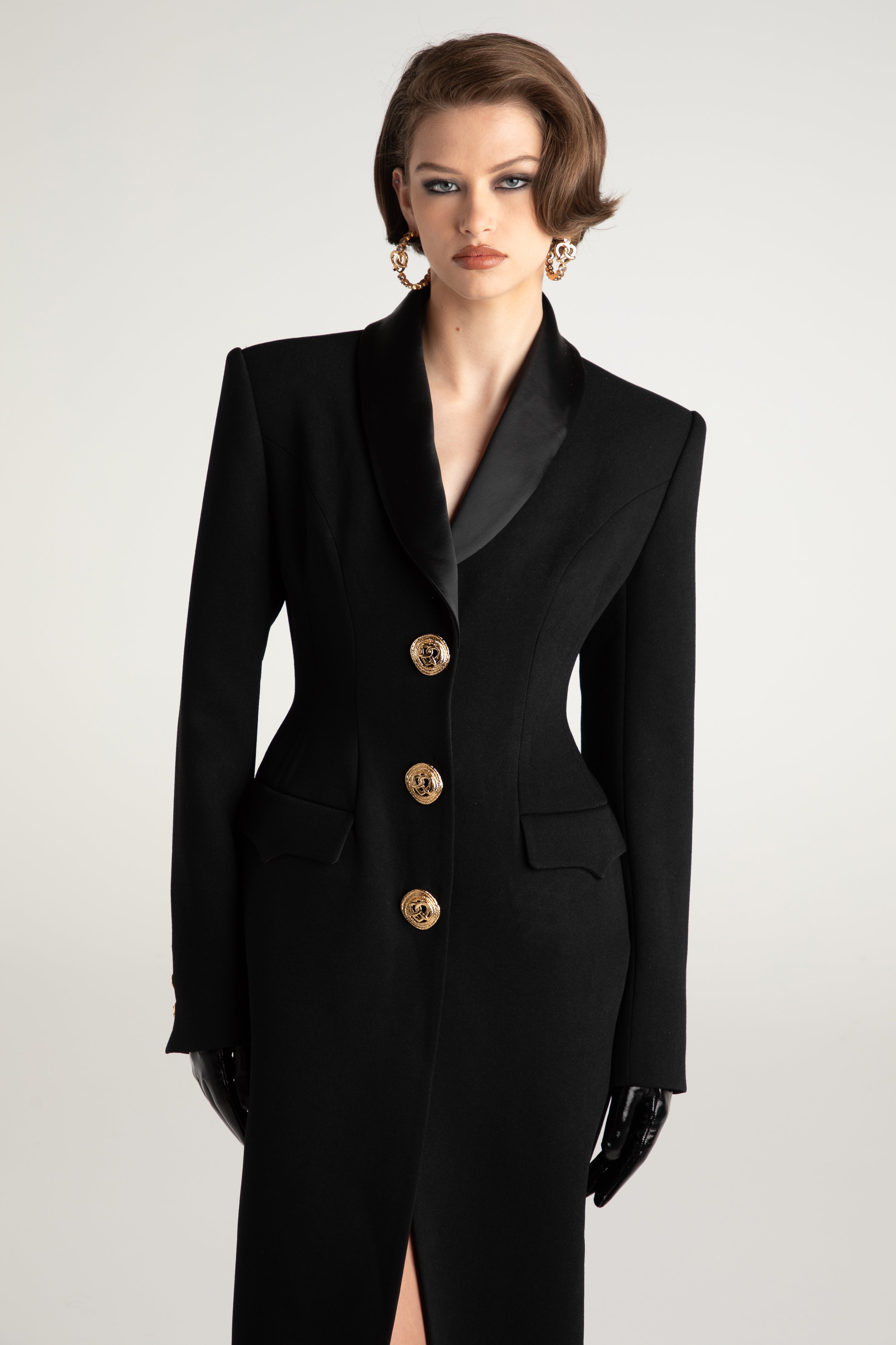 Women's Casual Long Blazers Long Sleeve Lapel Button Oversized Suit Jacket  Elegant Work Office Blazer Jackets Beige at Amazon Women's Clothing store