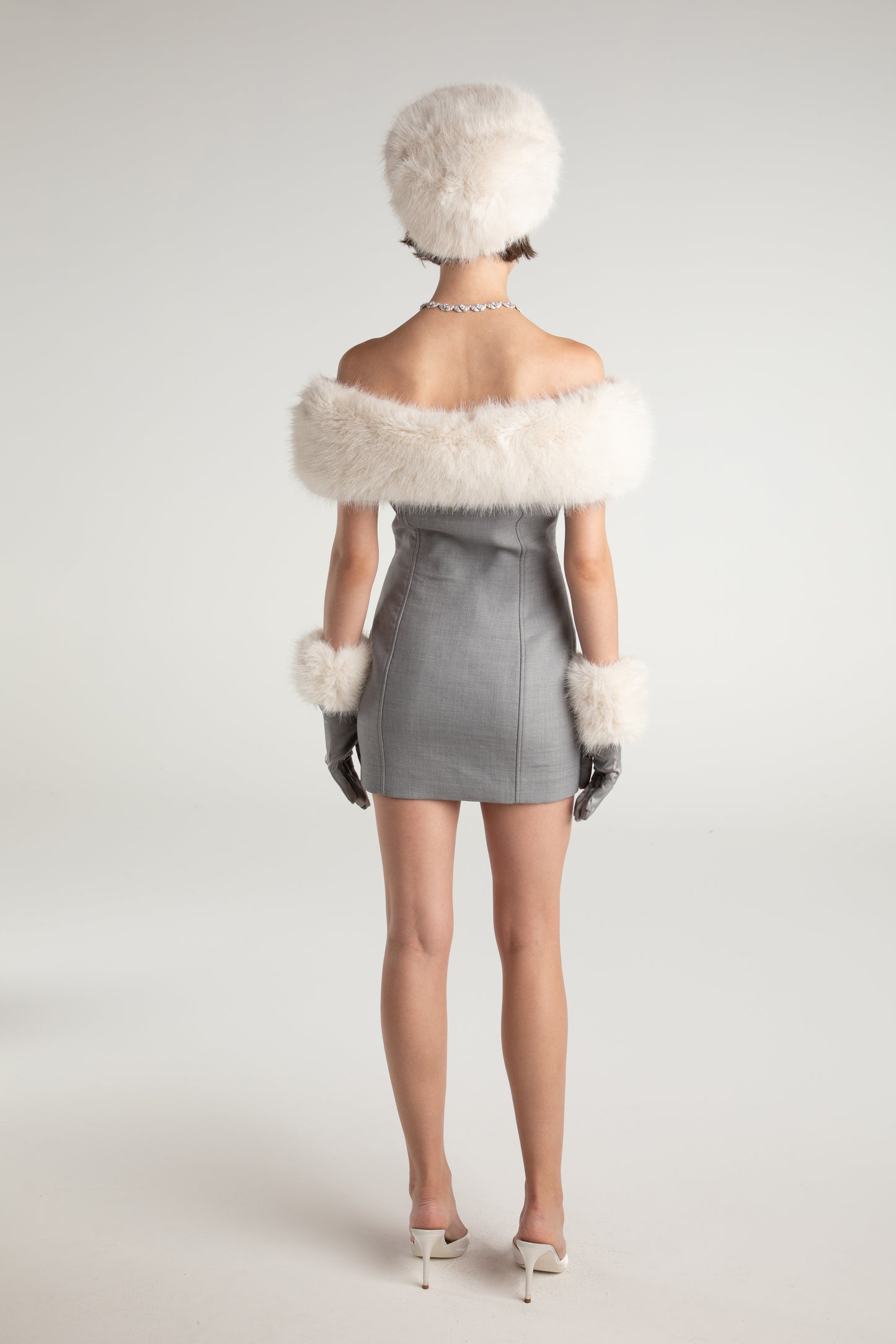 Lina Fur Dress (Final Sale)