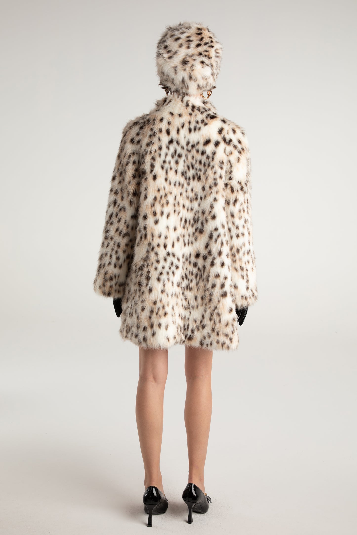 Adeline Fur Hat (Leopard)