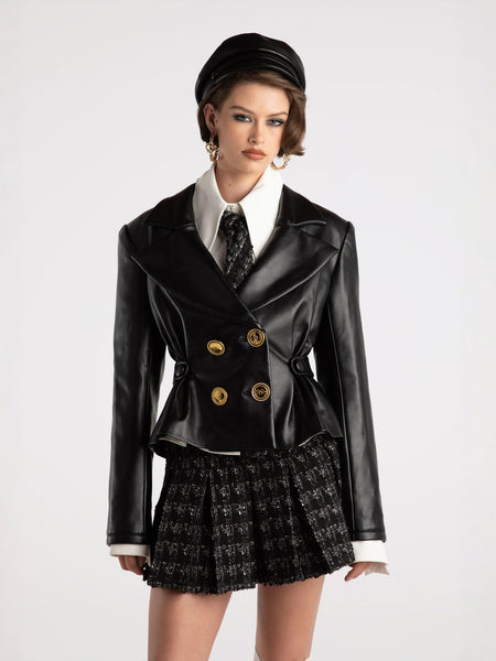Lucy Leather Jacket: Black Leather Jacket for Date Night | Nana