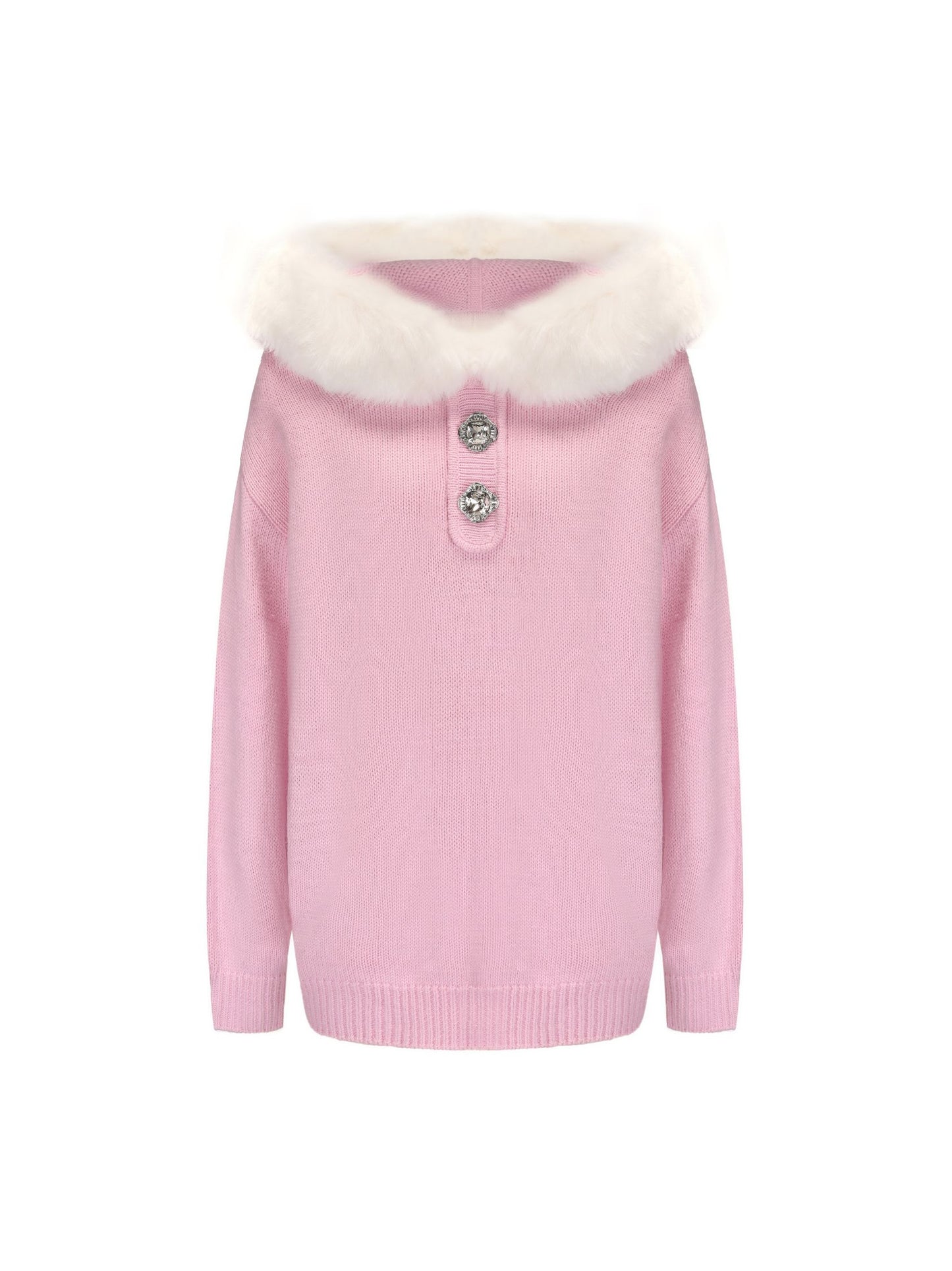 Ava Fur Sweatshirt (Pink)