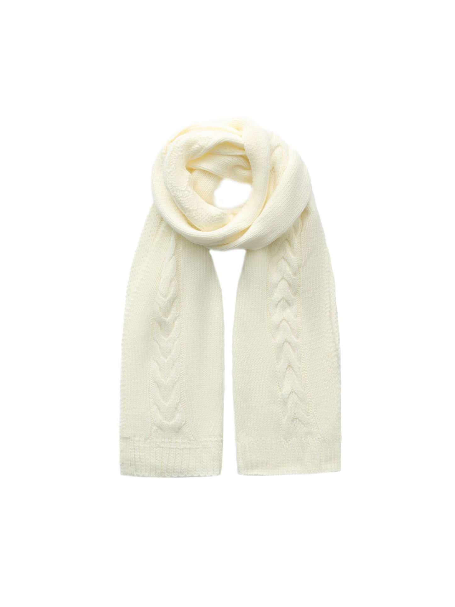 Addison Coat + Scarf Set (White)