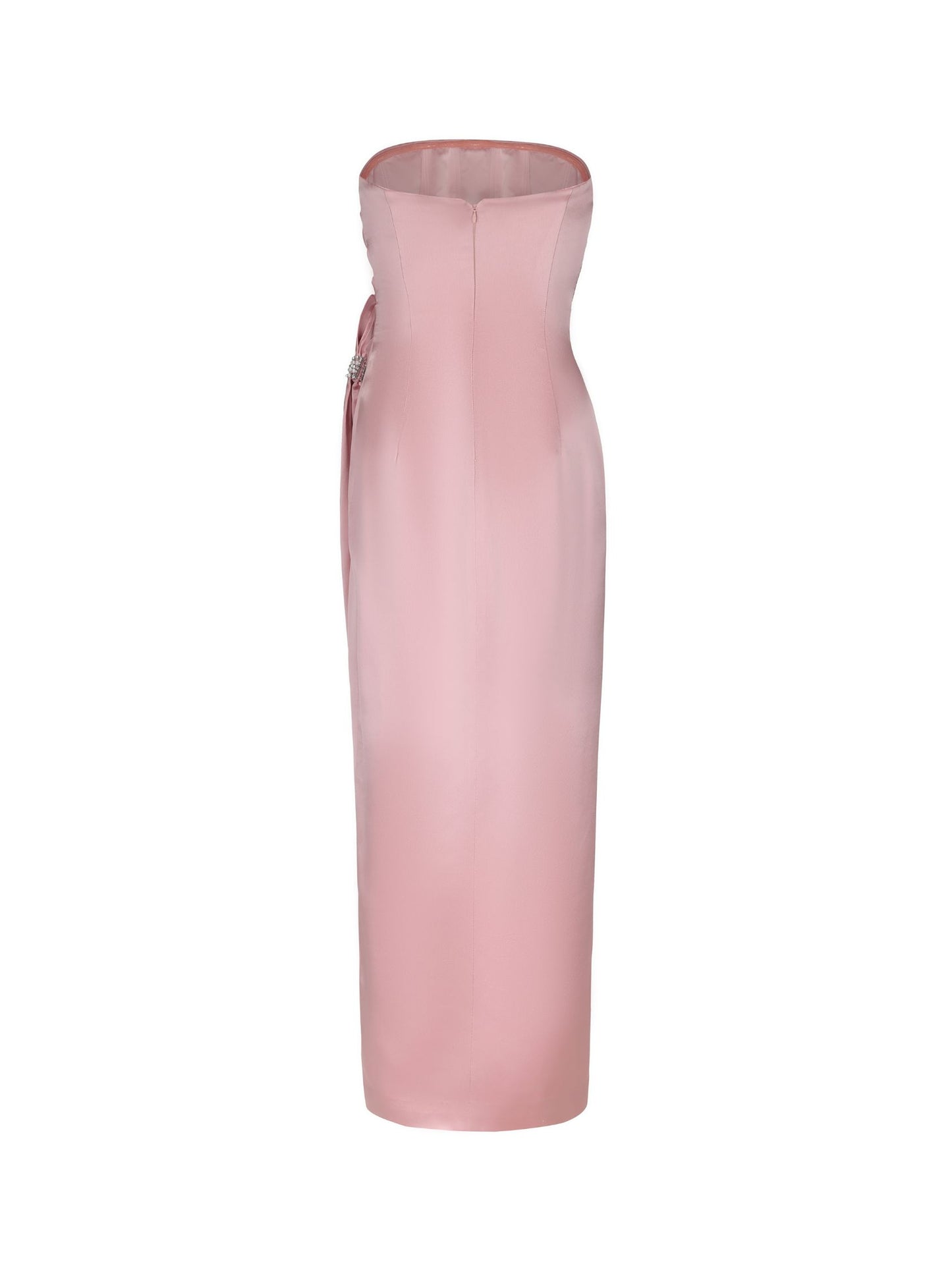 Emilia Satin Dress (Pink)