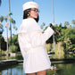 Victoria Bow Coat (White)