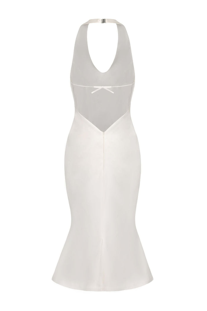 Fiona Dress: White Midi Dress for Bridal Shower