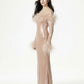 Neva Sequin Maxi Dress (Nude)