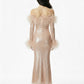 Neva Sequin Maxi Dress (Nude)