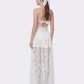 Amelie Lace Strapless White Dress