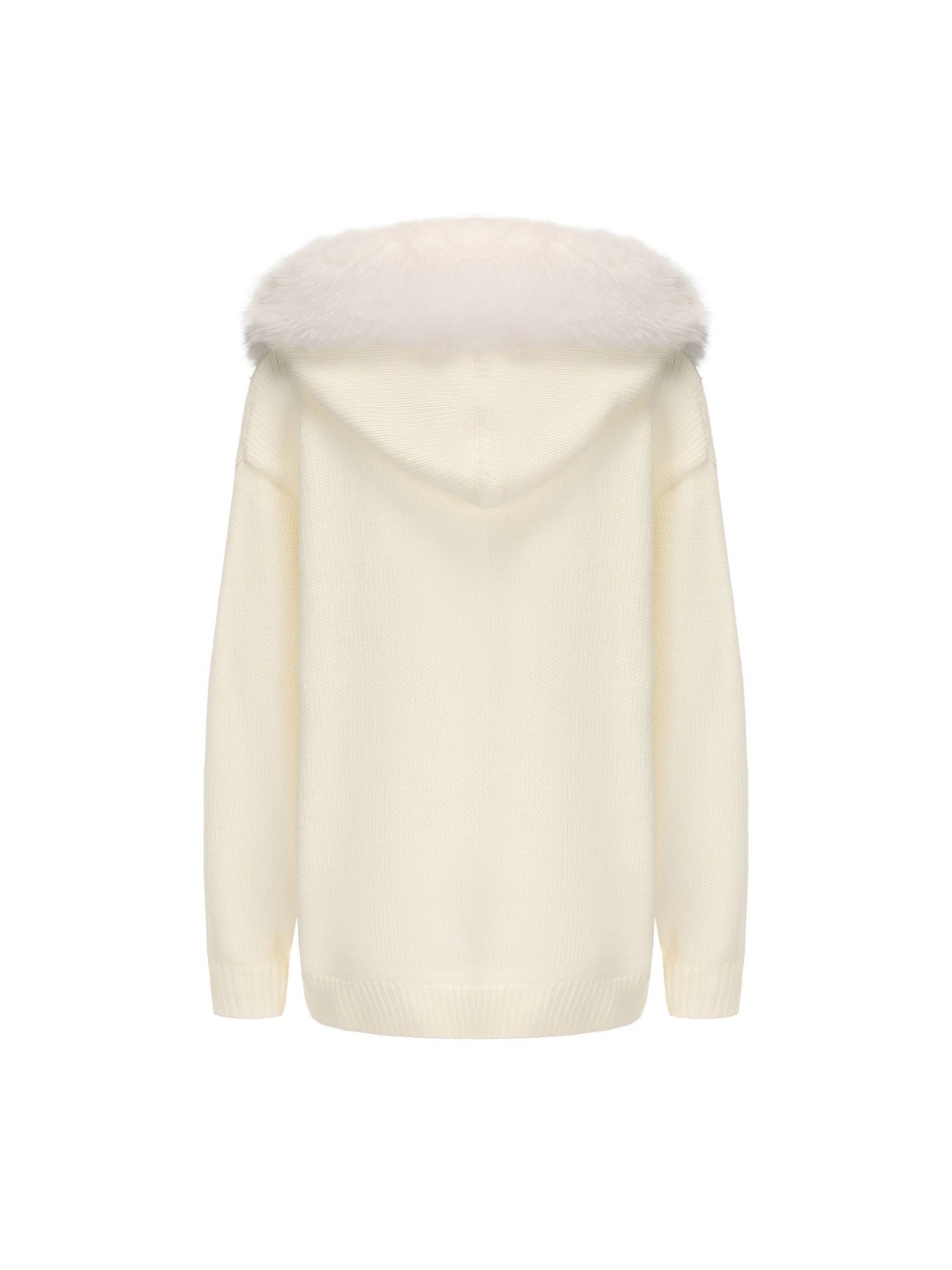 Ava Fur Sweatshirt (White)