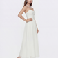 Juliette Strapless Chiffon White Dress