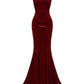 Pauline Velvet Dress (Red)