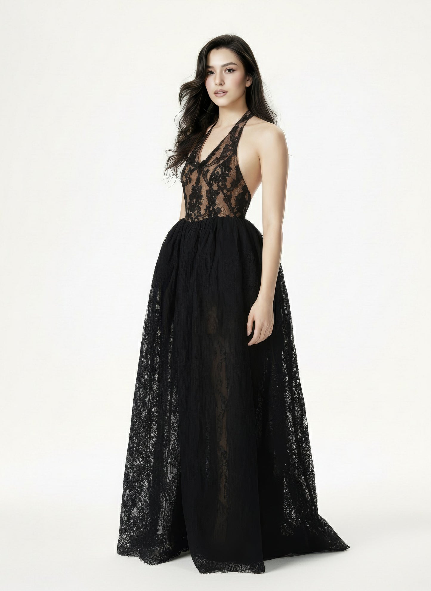 Mirelle Lace Maxi Dress