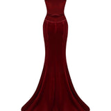 Pauline Velvet Dress (Red)