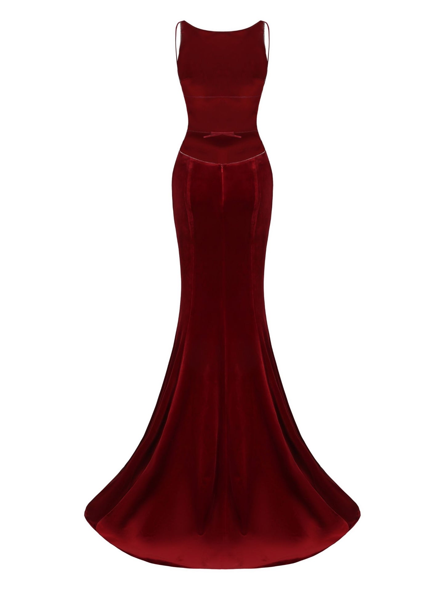 Pauline Velvet Dress (Red)