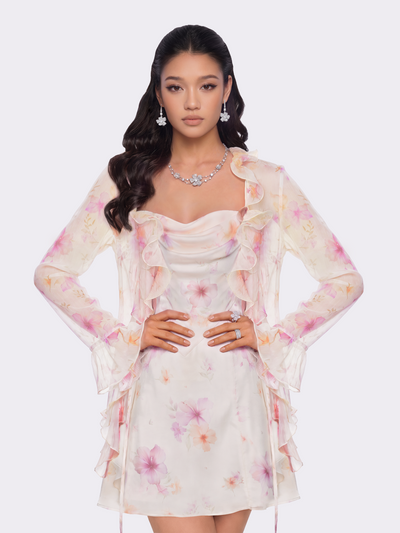 Monroe Ruffle Floral Blouse