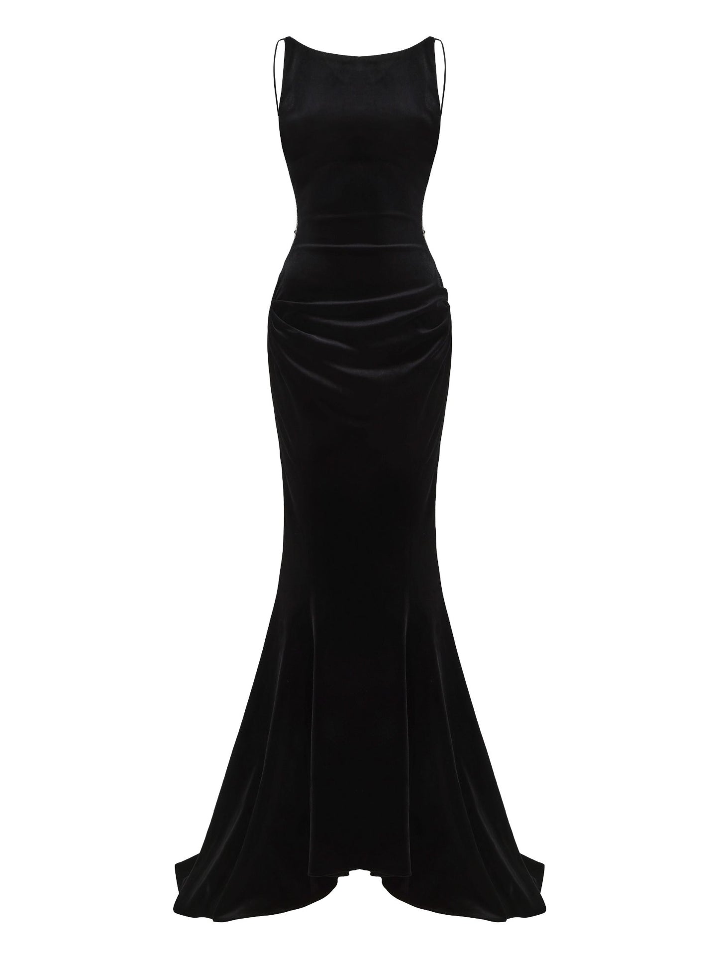 Pauline Velvet Dress (Black)