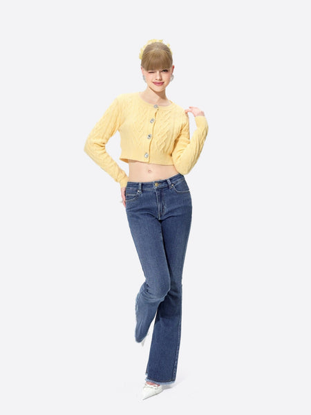Nicolette Denim: Blue Flare Jeans for Casual Luxury Daytime | Nana