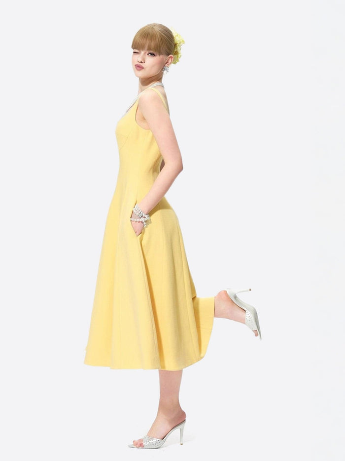 nana jacqueline yellow corset dress Ilana Dress: Yellow Mini Dress for Birthday Celebration