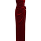 Emma Velvet Dress (Red)