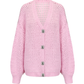 Alexis Cardigan + Scarf Set (Pink)